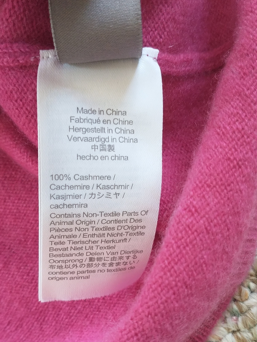 J Crew 100% Cashmere Cardigan Jewel Tone Fuchsia Small - Picture 6 of 6